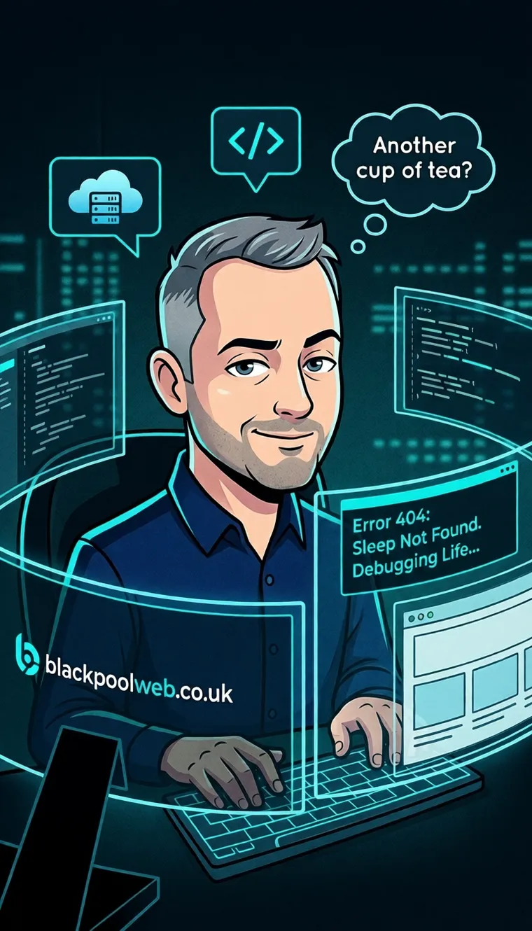 A real photo of the person behind Blackpool Web Design