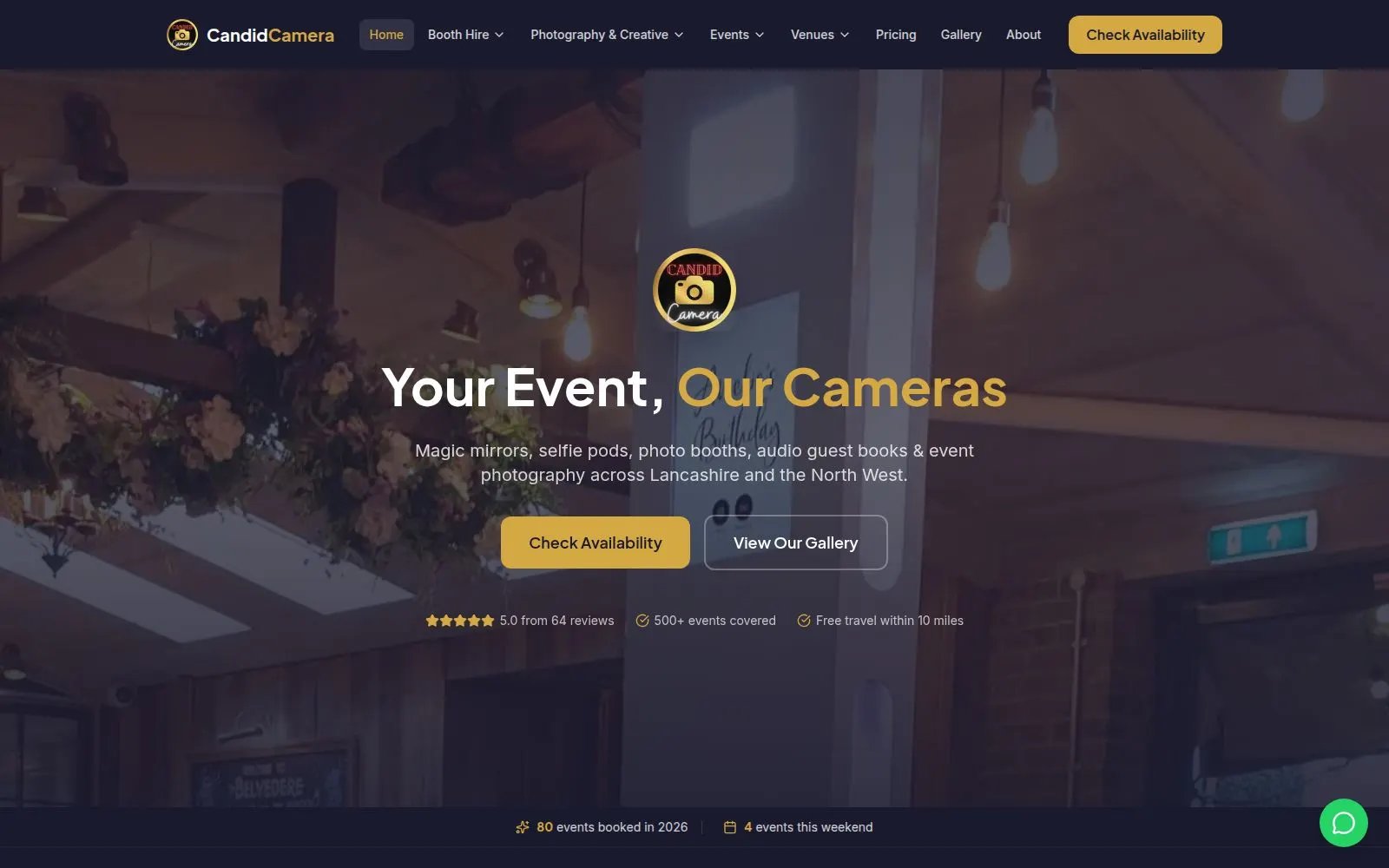 Candid Camera - homepage screenshot